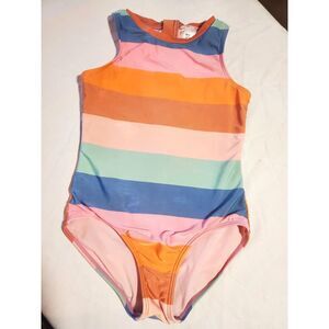 Art Class Girls Size 8 Plus One Piece Colorful Striped Bathing Suit 🌍5/$10🌎